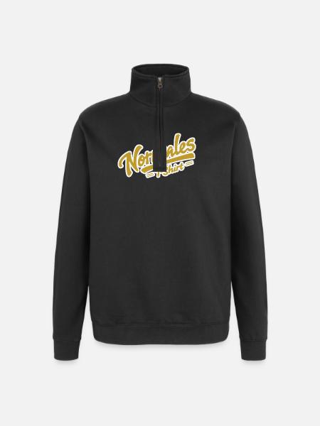 Normales T-Shirt gelb - Quarter-Zip-Sweatshirt - Schwarz