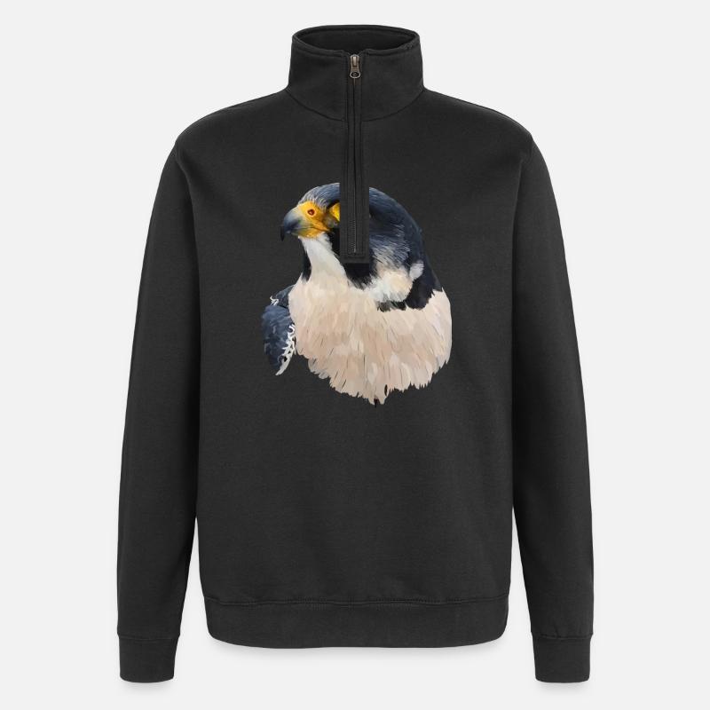 Wanderfalke - Quarter-Zip-Sweatshirt - Schwarz