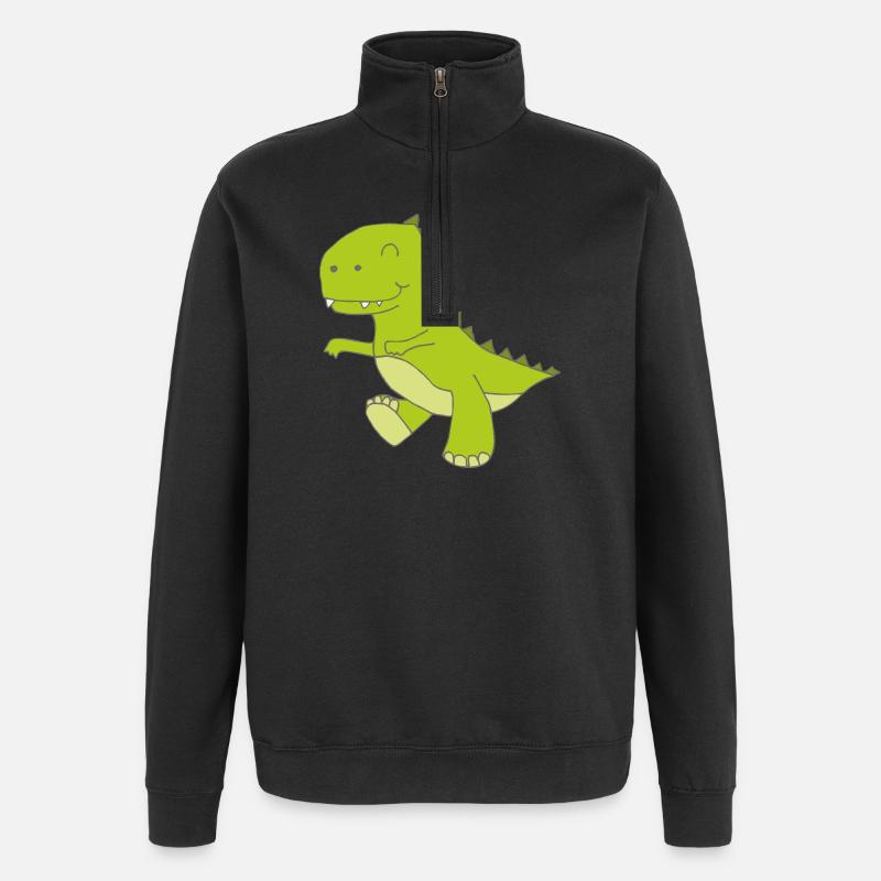 dino klein - Quarter-Zip-Sweatshirt - Schwarz