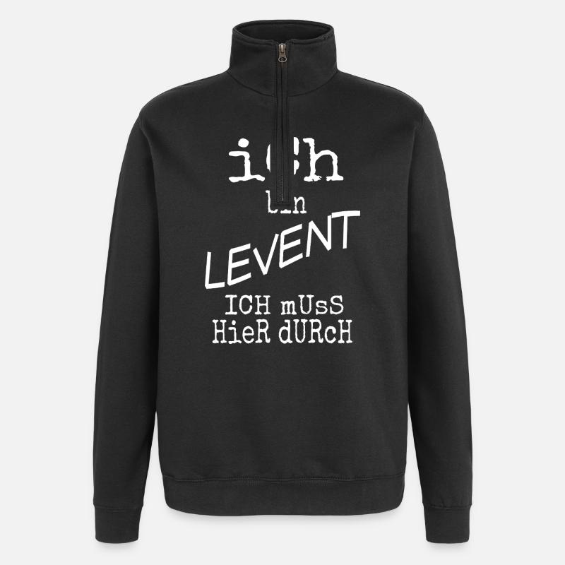 Cadeau pour Levent - Sweat à zip 1/4 - noir