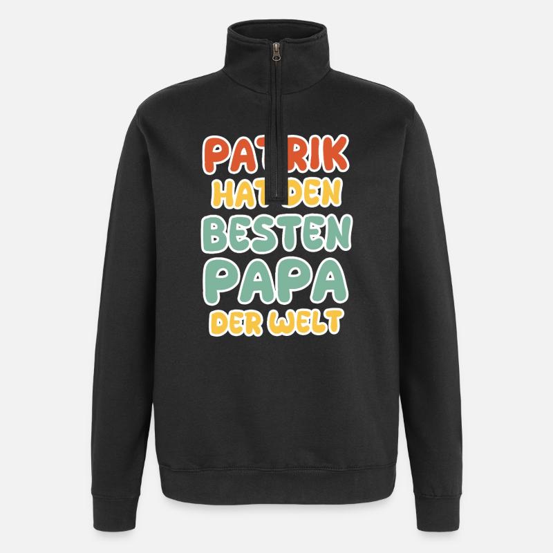 Patrick - Sweat à zip 1/4 - noir