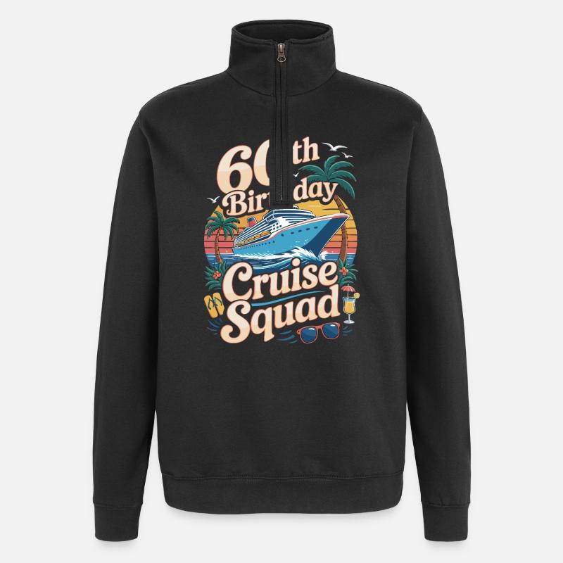 Équipe du 60e anniversaire - Sweat à zip 1/4 - noir