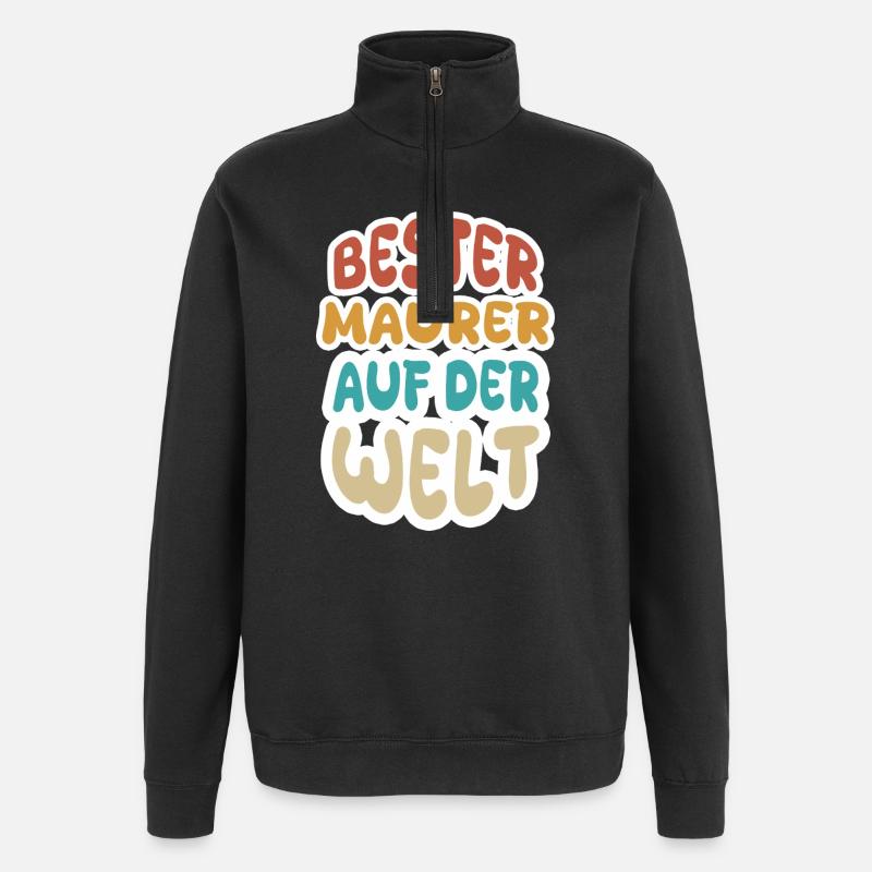 Nomination comme maçon - Sweat à zip 1/4 - noir