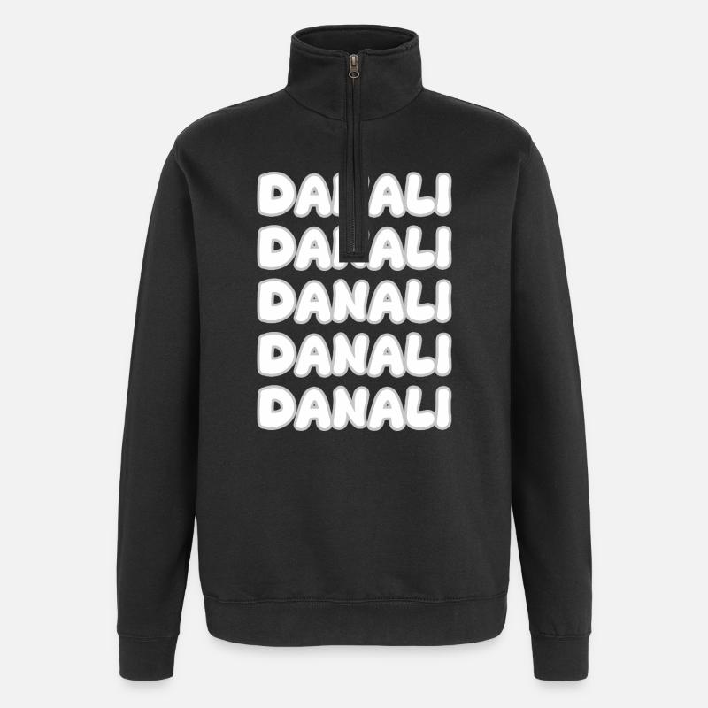 Cadeau pour Danali - Sweat à zip 1/4 - noir