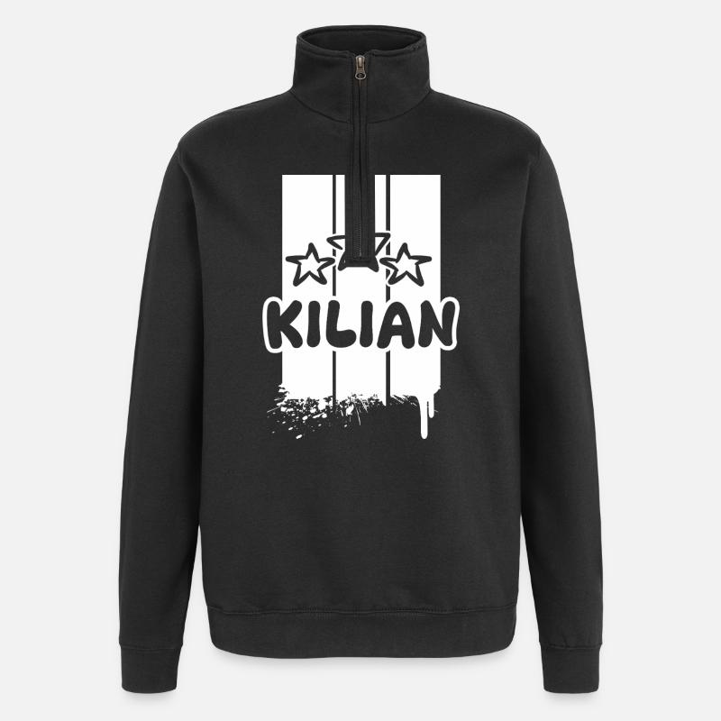 Kilian - Sweat à zip 1/4 - noir