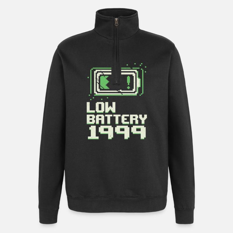 It was easier back then - Quarter-Zip Sweatshirt - black