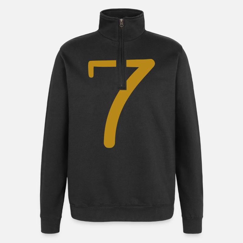 7 - Quarter-Zip Sweatshirt - black