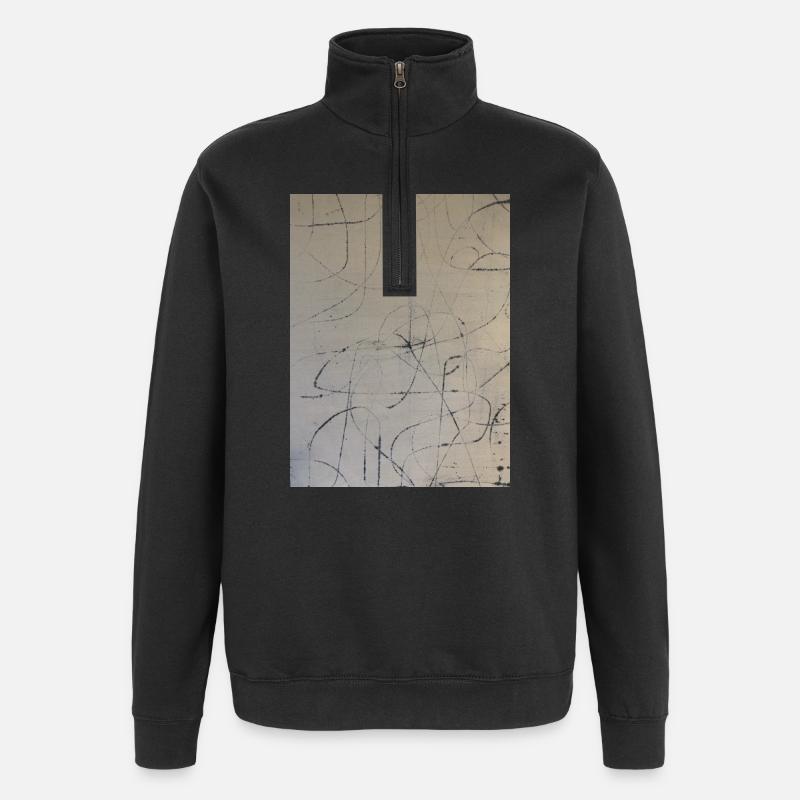 Illustrations sur T-SHIRT - Sweat à zip 1/4 - noir