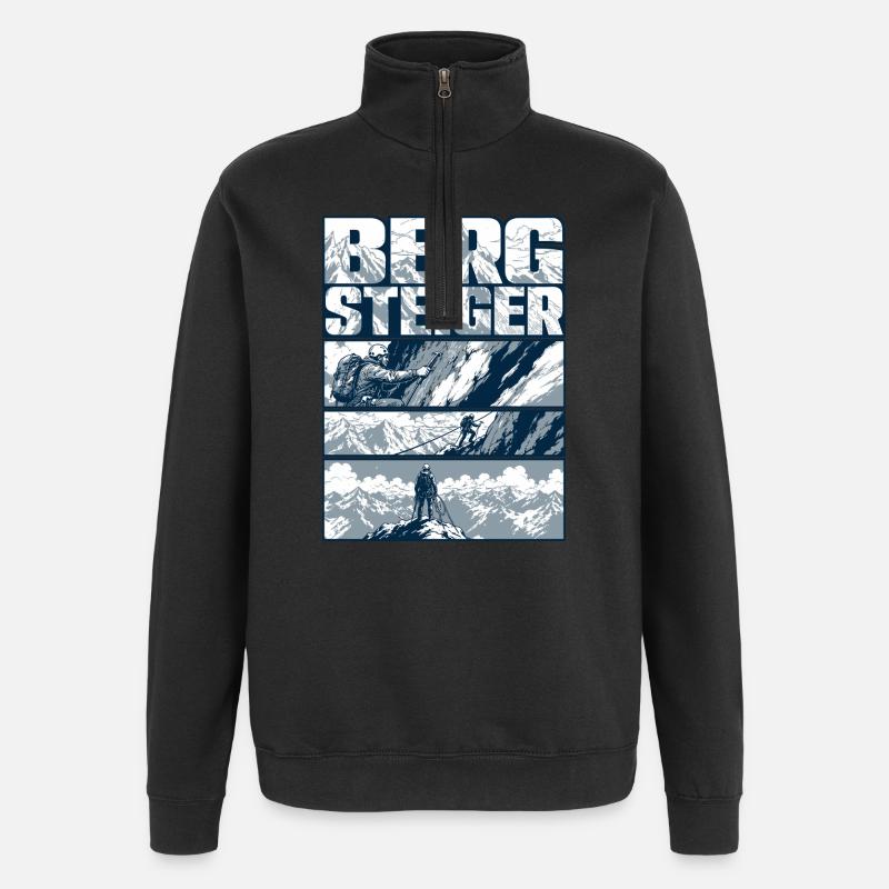 Mountaineer Summit Assault Retro - Quarter-Zip Sweatshirt - black