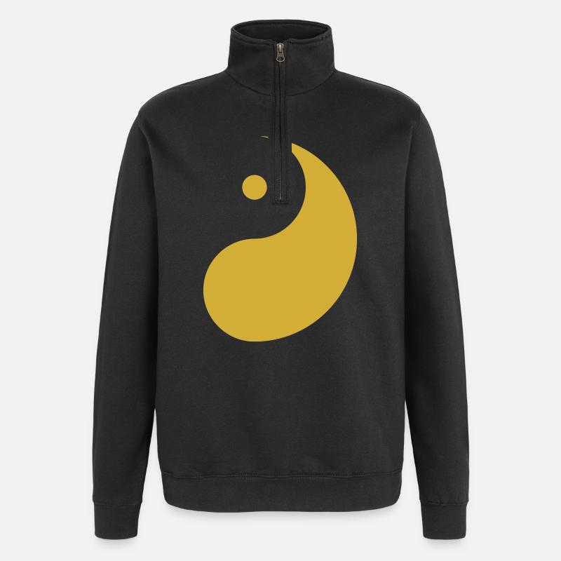 Yang Gold - Quarter-Zip Sweatshirt - black