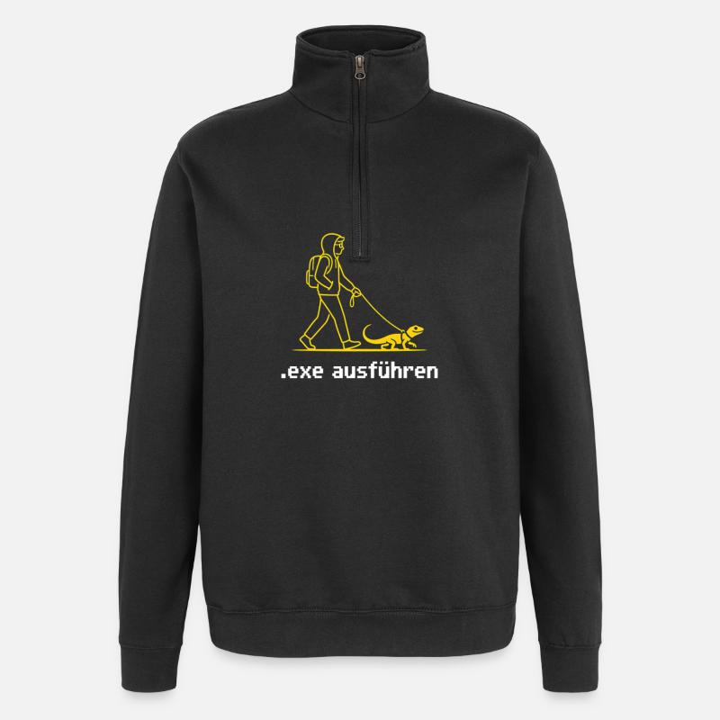 Lustige Admin Geschenke Sys Admin Programmierer - Quarter-Zip-Sweatshirt - Schwarz