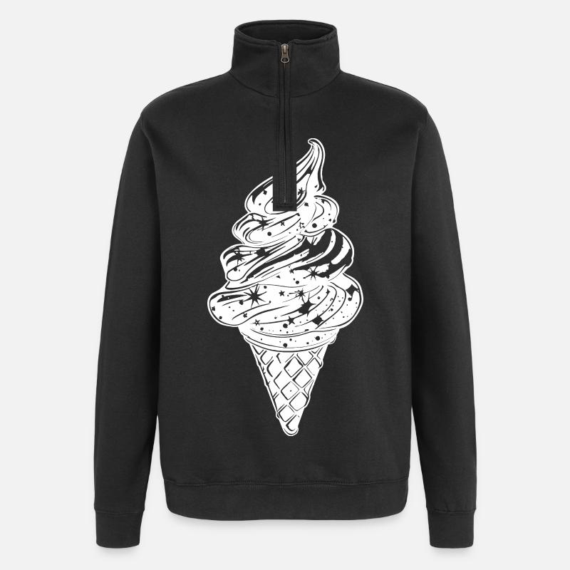 Sketch - Quarter-Zip Sweatshirt - black