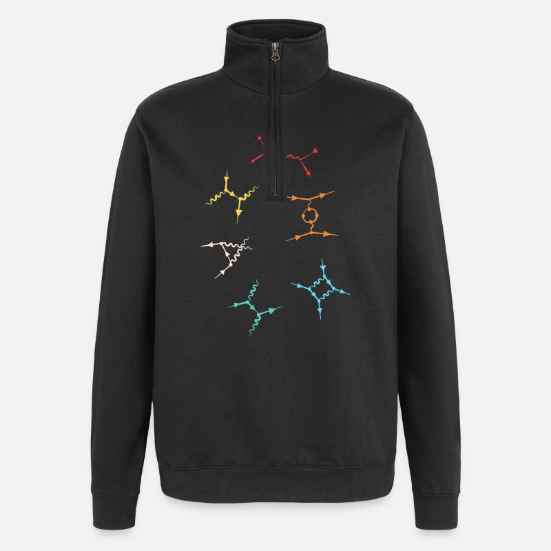 Quantum Physics Quantum Physics Quantum Leap - Quarter-Zip Sweatshirt - black