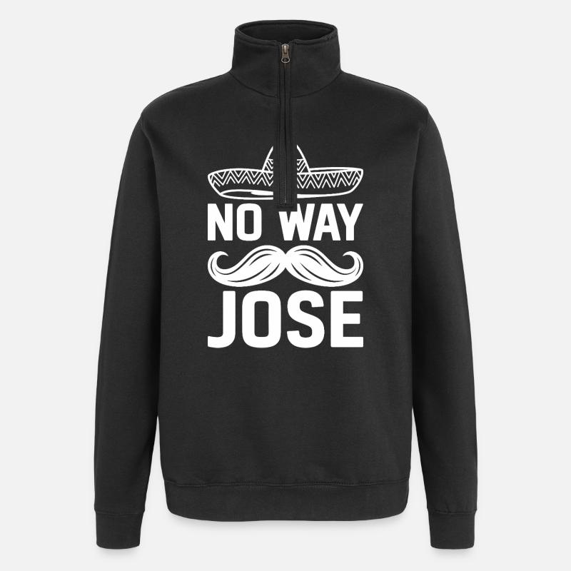 Impossible de voir Jose Sombrero Tee - Sweat à zip 1/4 - noir