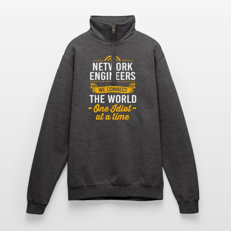 Network Engineer Programmer Computer Scientist Quarter-Zip Sweatshirt
