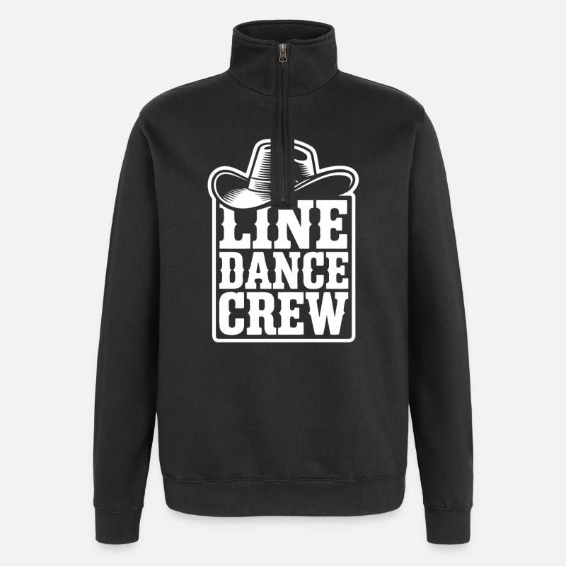 LineDance Crew Logo - Quarter-Zip Sweatshirt - black