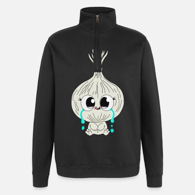 Oignon - Sweat à zip 1/4 - noir