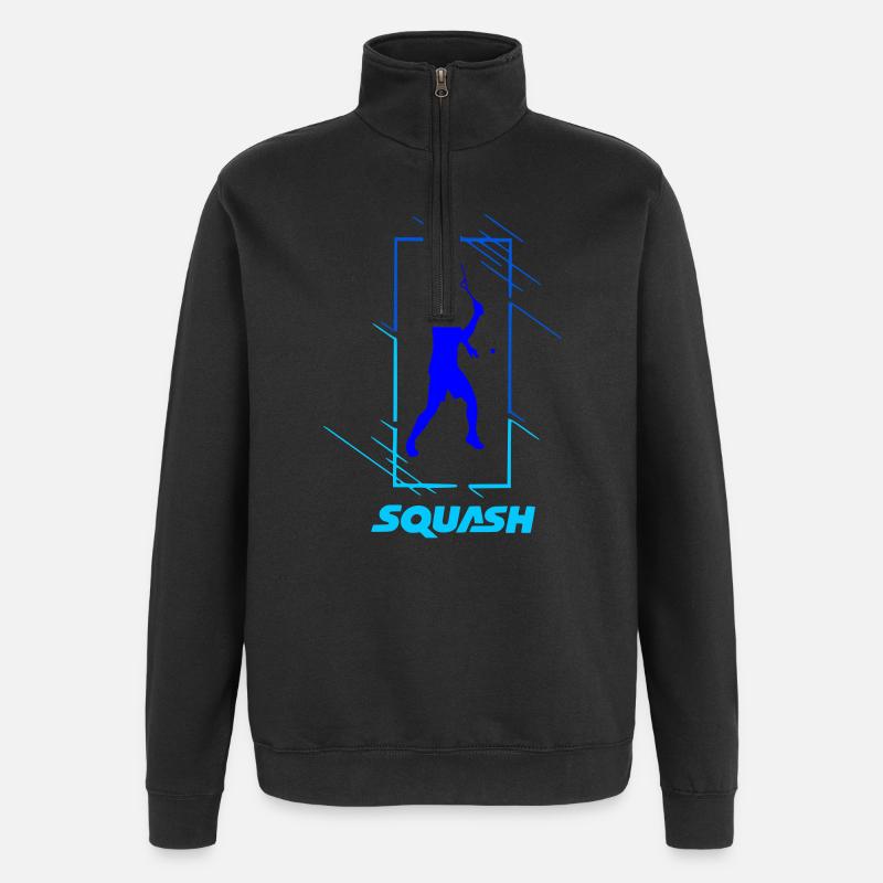 Squash - Sweat à zip 1/4 - noir