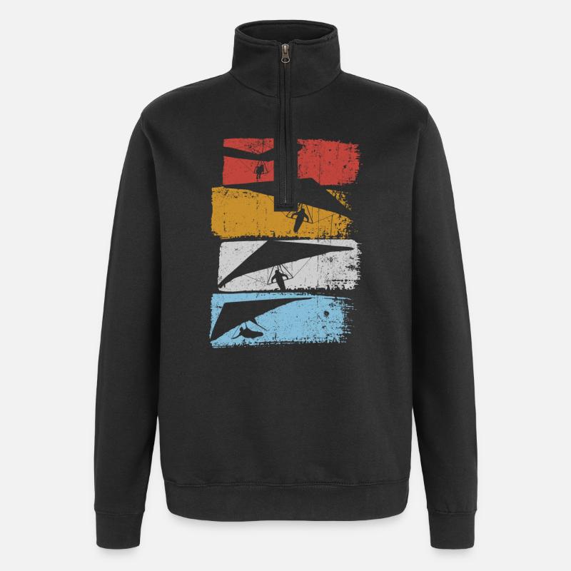 Grimpeurs Strata Silhouette - Sweat à zip 1/4 - noir