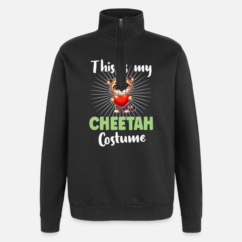 Gepard - Quarter-Zip-Sweatshirt - Schwarz