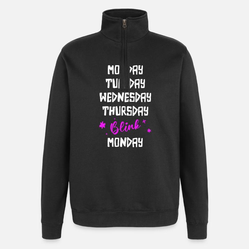 Wochenende - Quarter-Zip-Sweatshirt - Schwarz