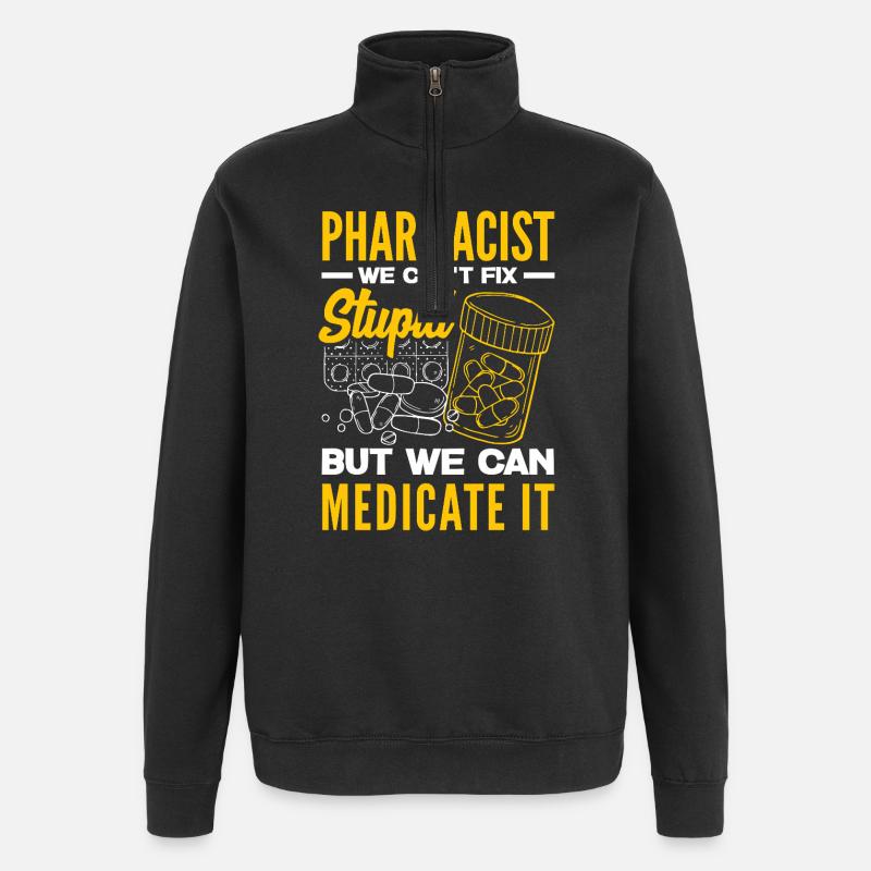 Pharmacist Pharmaceutical Technical - Quarter-Zip Sweatshirt - black