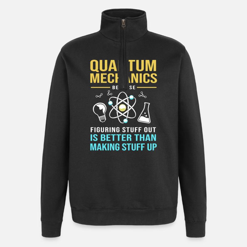Physique quantique Mécanique quantique Saut quantique - Sweat à zip 1/4 - noir