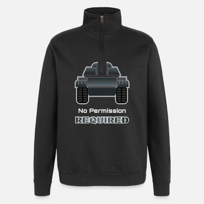 Panzerarmee – Military SymbolTee - Quarter-Zip-Sweatshirt - Schwarz