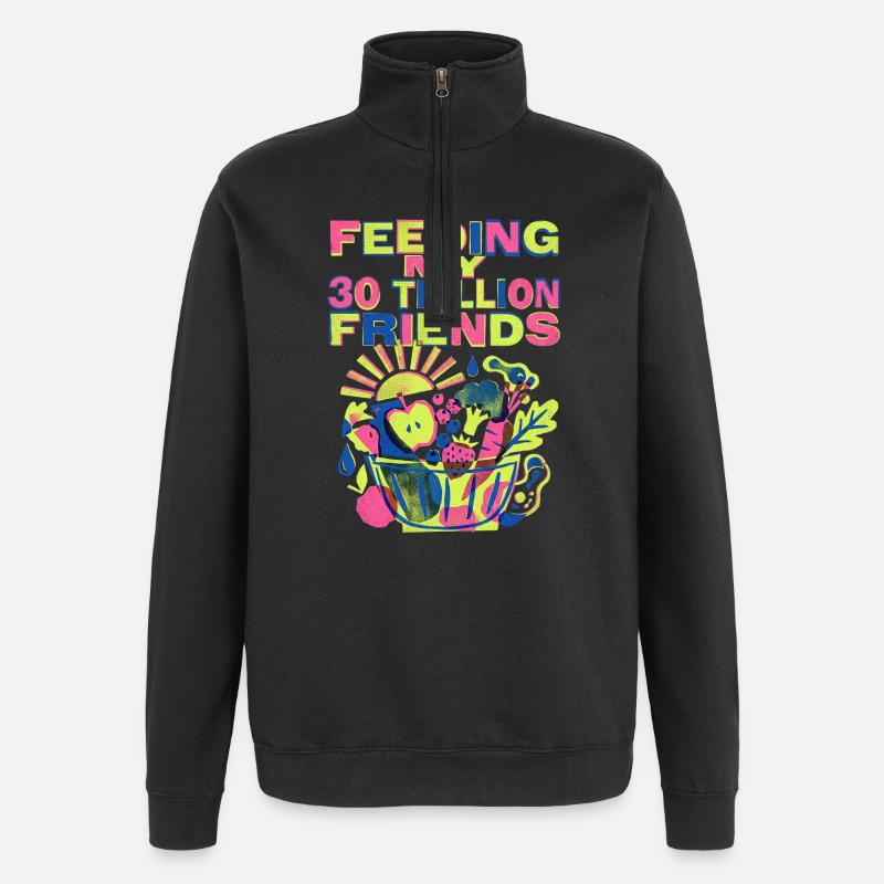 30 000 milliards d’amis Nutrition - Sweat à zip 1/4 - noir
