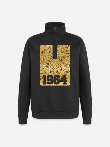 1964 - Quarter-Zip Sweatshirt - black