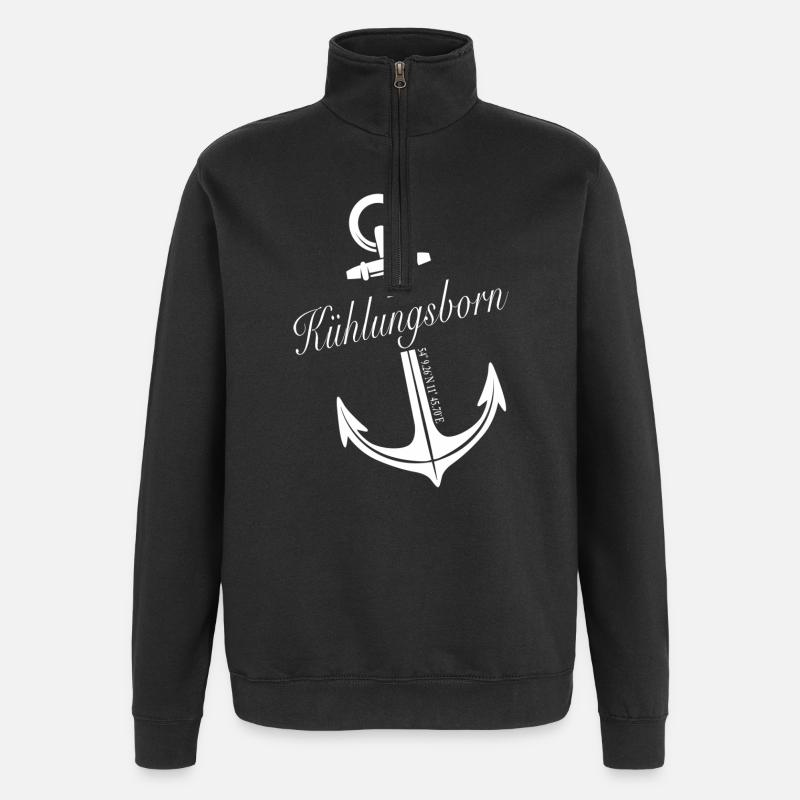 Kühlungsborn - Quarter-Zip-Sweatshirt - Schwarz