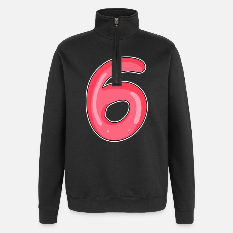6 - Quarter-Zip Sweatshirt - black