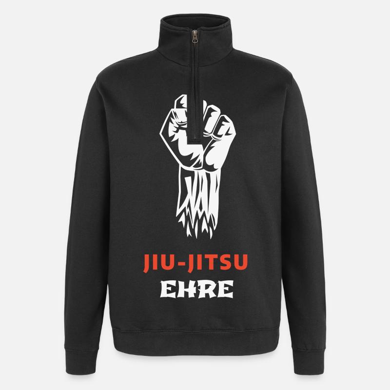 JIU-JITSU: Ehre Über Alles - Quarter-Zip-Sweatshirt - Schwarz