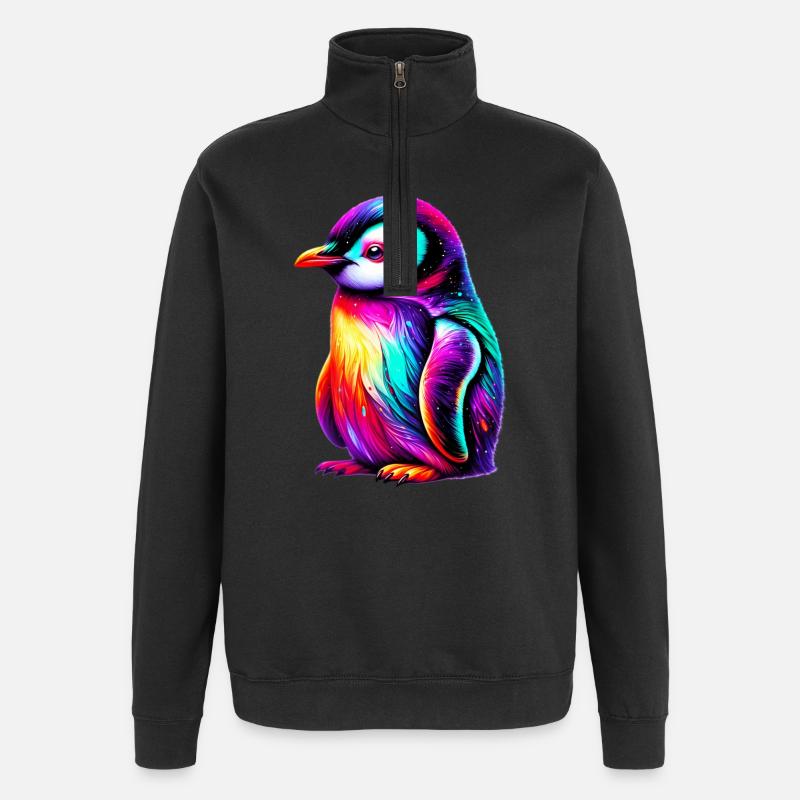 Penguin - Quarter-Zip Sweatshirt - black