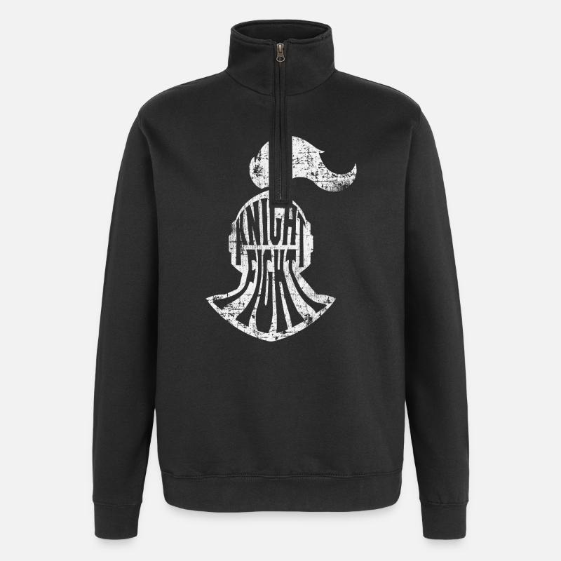 Ritter Ritterhelm  - Quarter-Zip-Sweatshirt - Schwarz