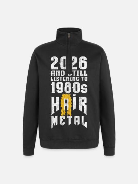 Hair Metal 2026 - Quarter-Zip Sweatshirt - black