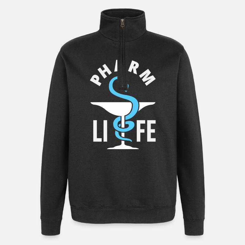 Apotheker Pharmazeutisch-technischer - Quarter-Zip-Sweatshirt - Schwarz