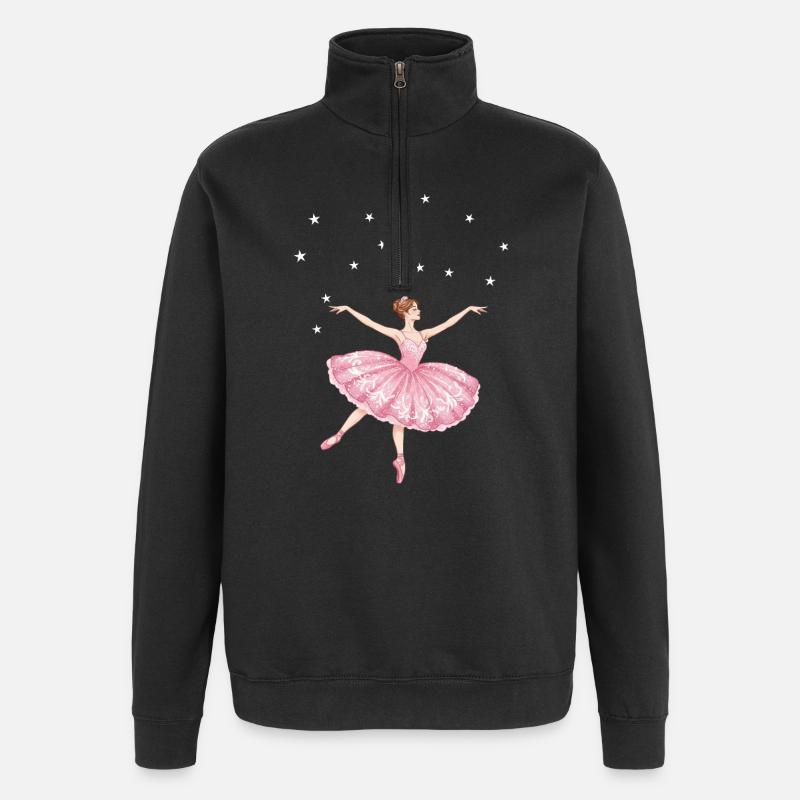 Princess Dancing Ballet - Quarter-Zip Sweatshirt - black
