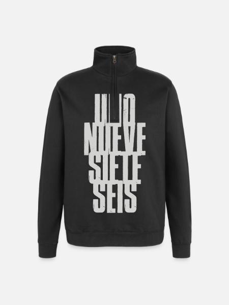 Uno Nueve Siete Seis 1976 - Quarter-Zip Sweatshirt - black