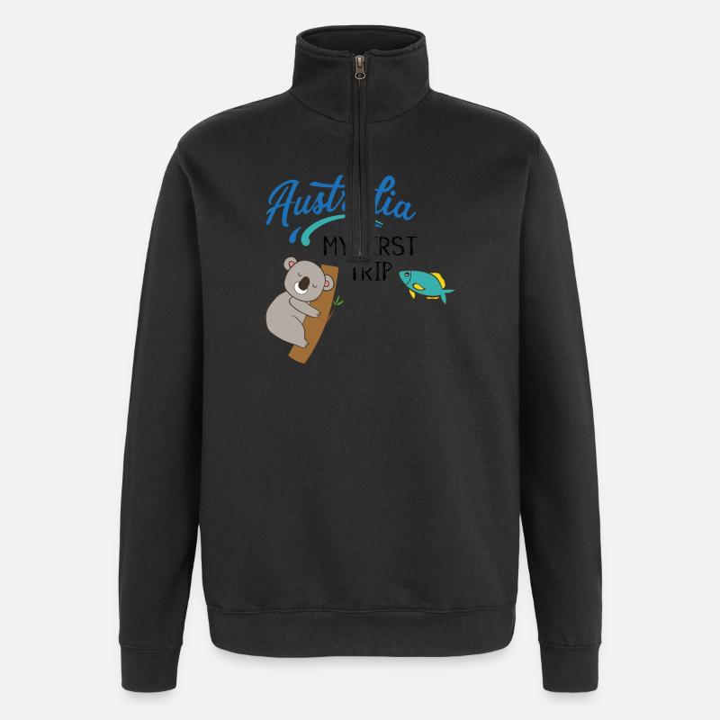 Australia - Quarter-Zip Sweatshirt - black
