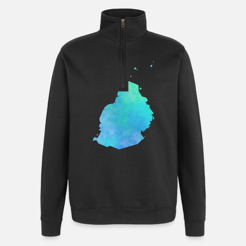 Mauritius - Quarter-Zip-Sweatshirt - Schwarz