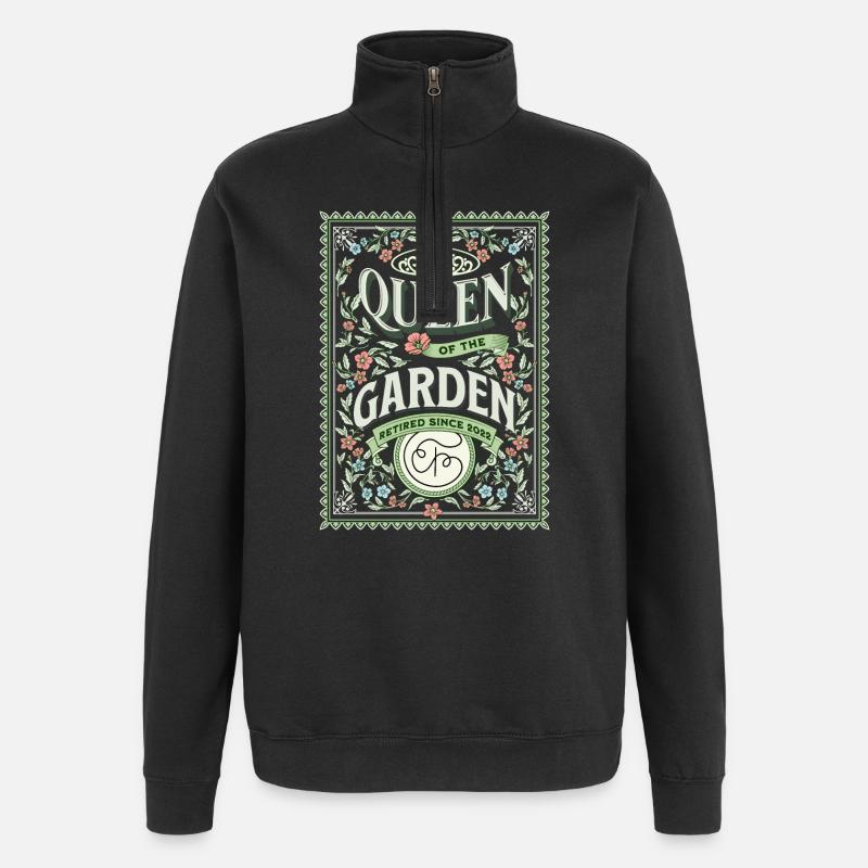Retraité Jardinier de jardin - Sweat à zip 1/4 - noir