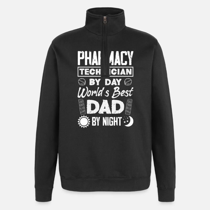 Pharmacist Pharmaceutical Technical - Quarter-Zip Sweatshirt - black