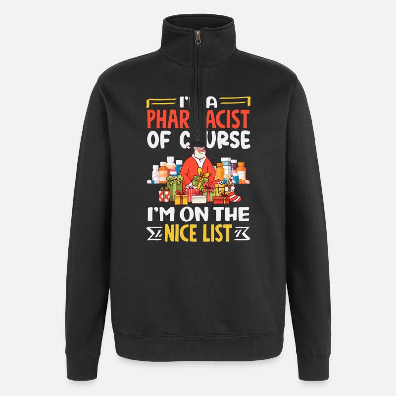 Pharmacien Technicien Pharmaceutique - Sweat à zip 1/4 - noir