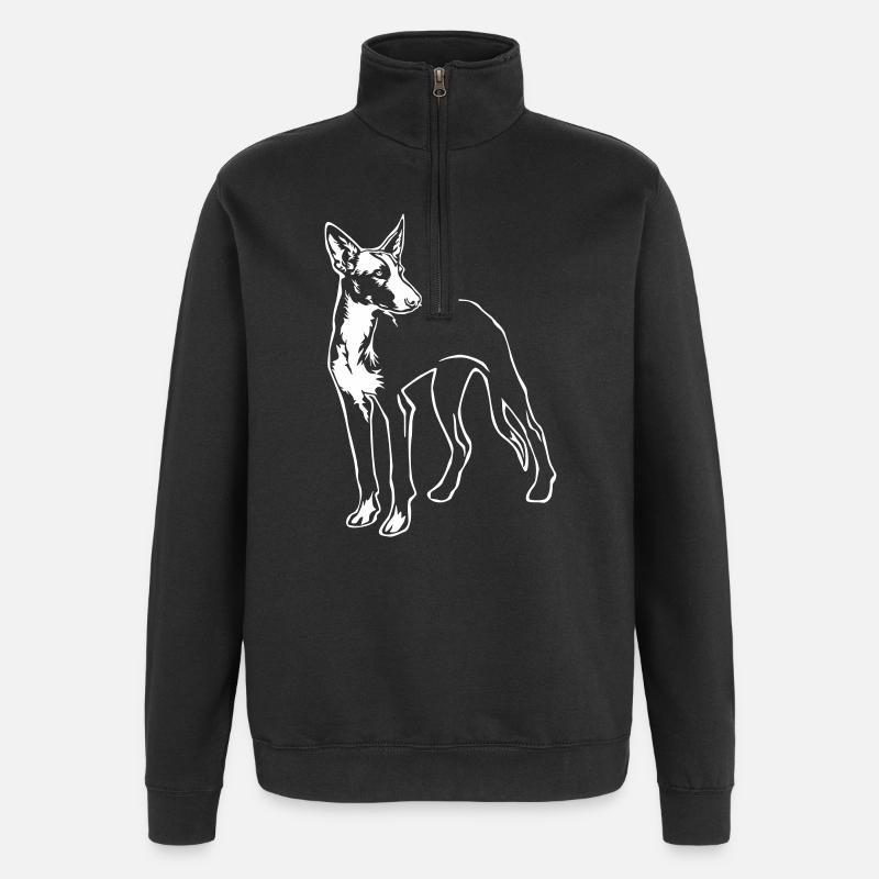 Podenco "Black Edition" - Sweat à zip 1/4 - noir