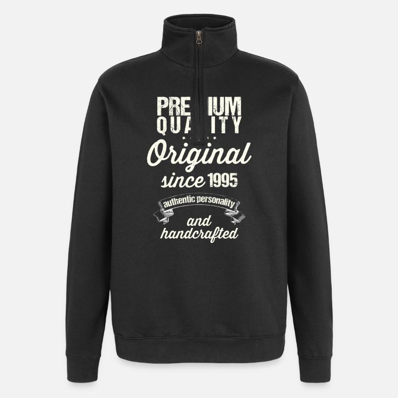 Né en 1995 - Sweat à zip 1/4 - noir