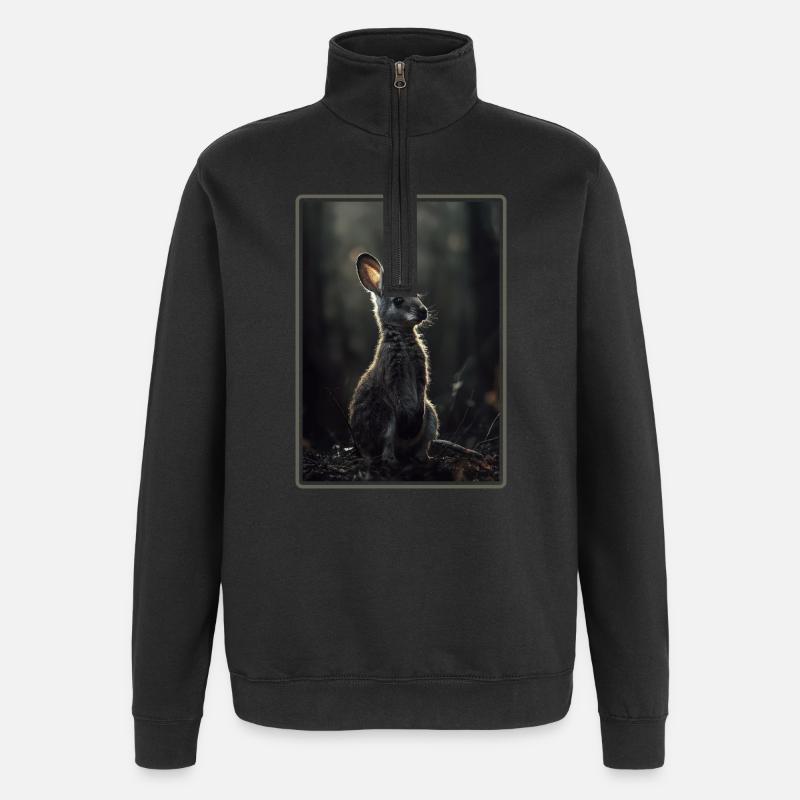 Wallabys Wallaby - Quarter-Zip-Sweatshirt - Schwarz