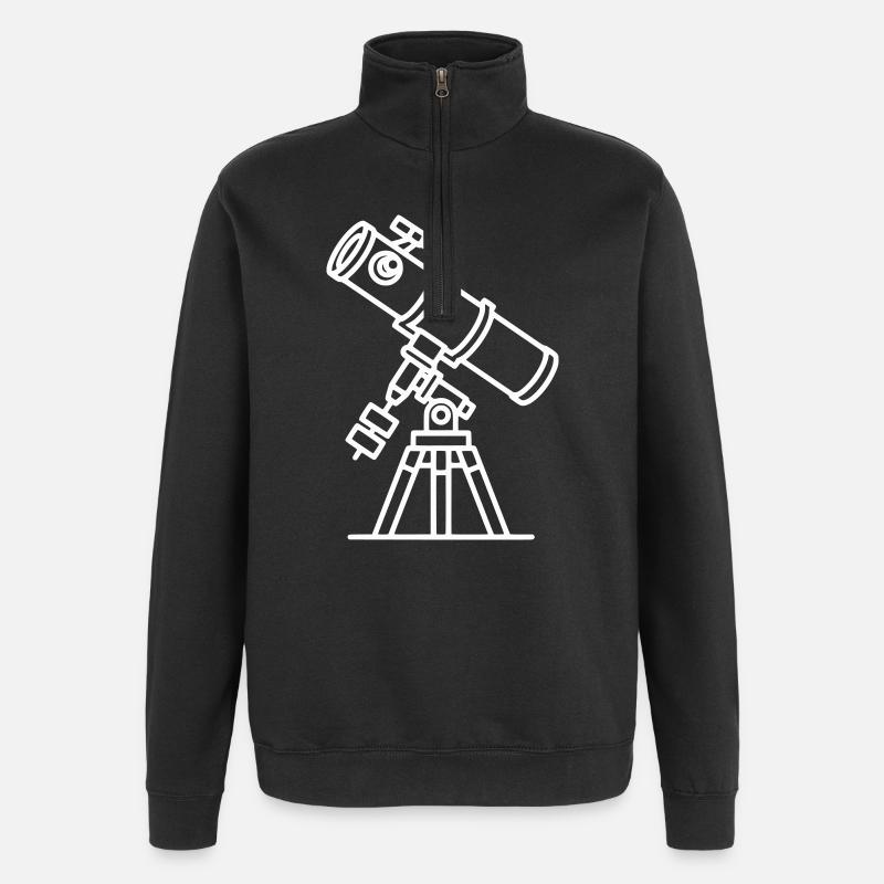 Telescope - Quarter-Zip Sweatshirt - black