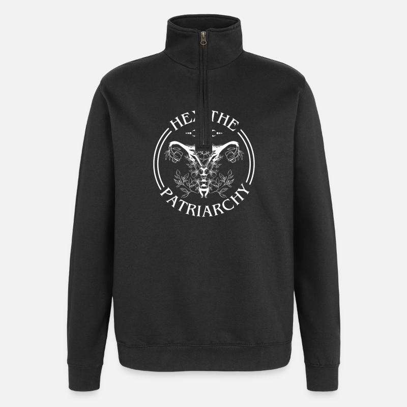 Hex The Patriarchy - Quarter-Zip Sweatshirt - black