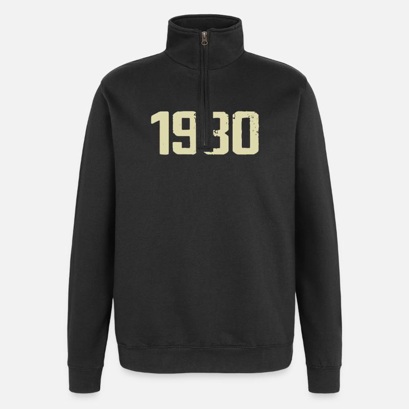 Jubiläum 1980 - Quarter-Zip-Sweatshirt - Schwarz